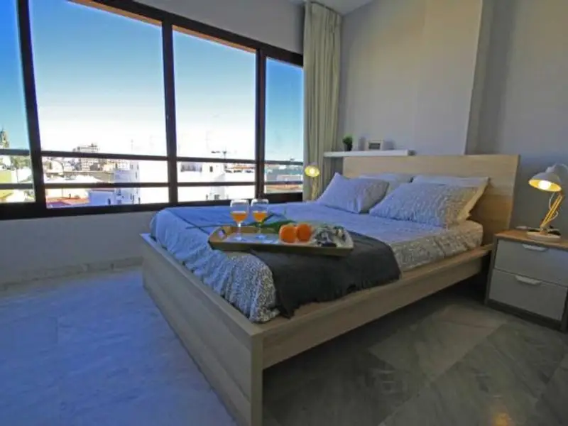 Ático Estudio Amueblado en Málaga Centro con Vistas