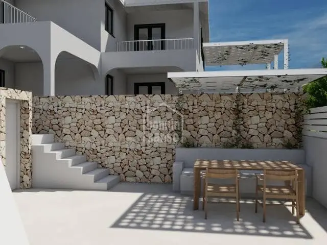 Apartamento en Ciutadella Menorca con Piscina y Barbacoa