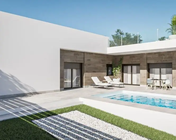Villa 3 Dormitorios Piscina Privada Nueva Construccion Pinoso