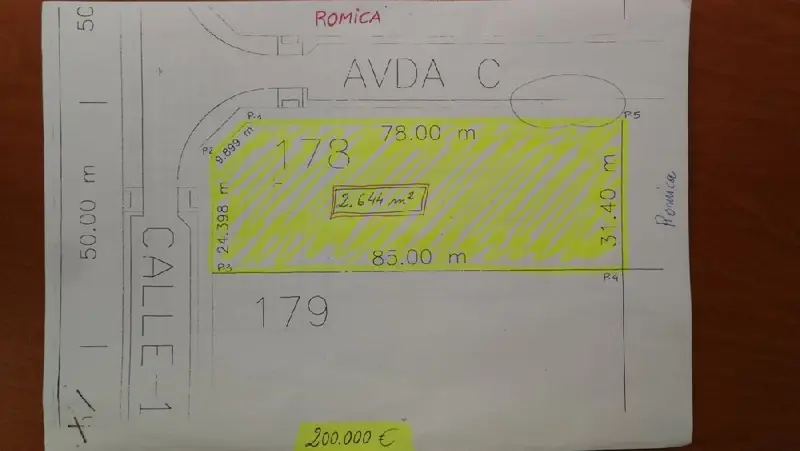 Venta Terreno Industrial Albacete Poligono Romica 2644m2