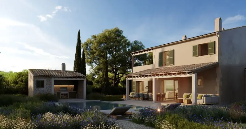 Casa Rural en Ses Salines Mallorca con Piscina y Garaje
