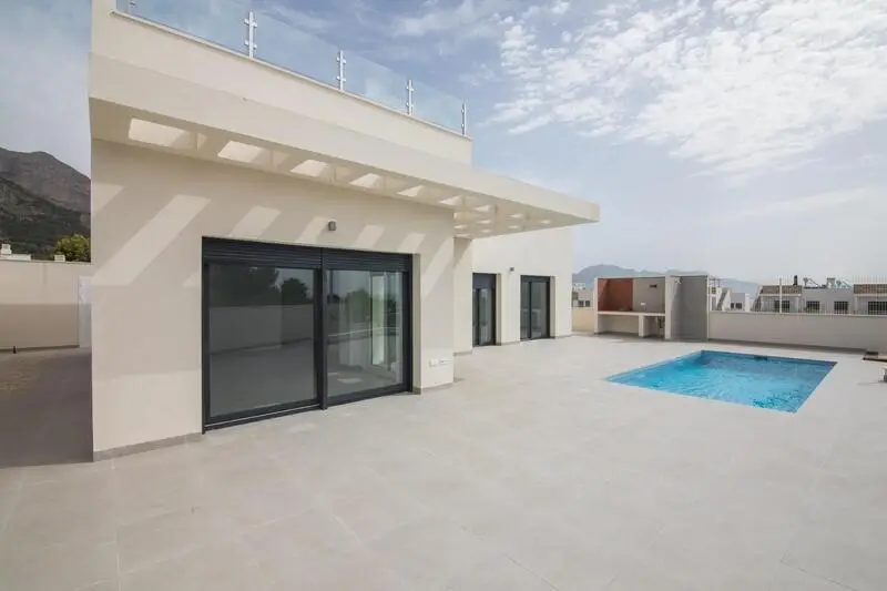 Villa en Polop 3 Dormitorios Piscina Privada Solarium
