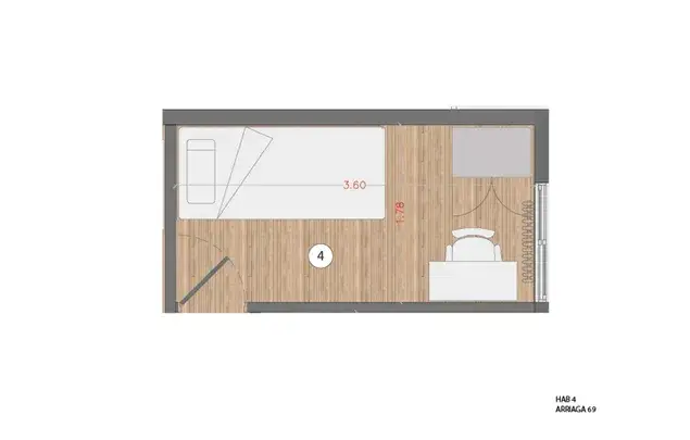 CAR69 HAB4 - Habitacion Calle Arriaga - Estancia Media Larga