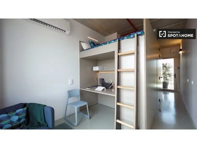 Estudio Moderno con Balcon en Besos Mar para Estudiantes