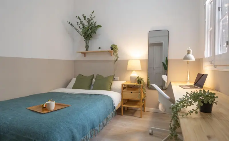 Habitacion individual en piso moderno Sant Andreu Barcelona cerca metro L5
