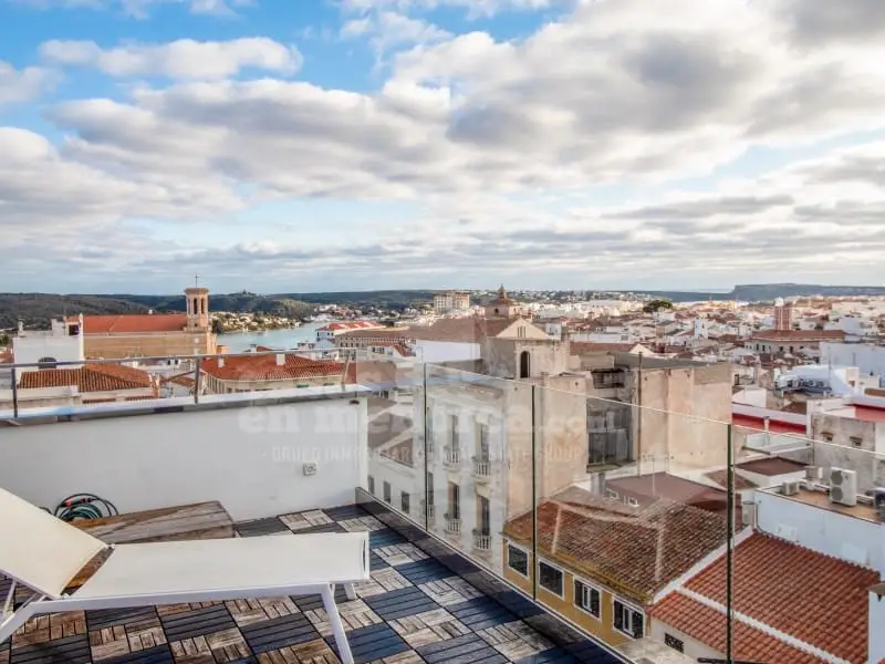Atico en venta Mahon Menorca vistas al puerto