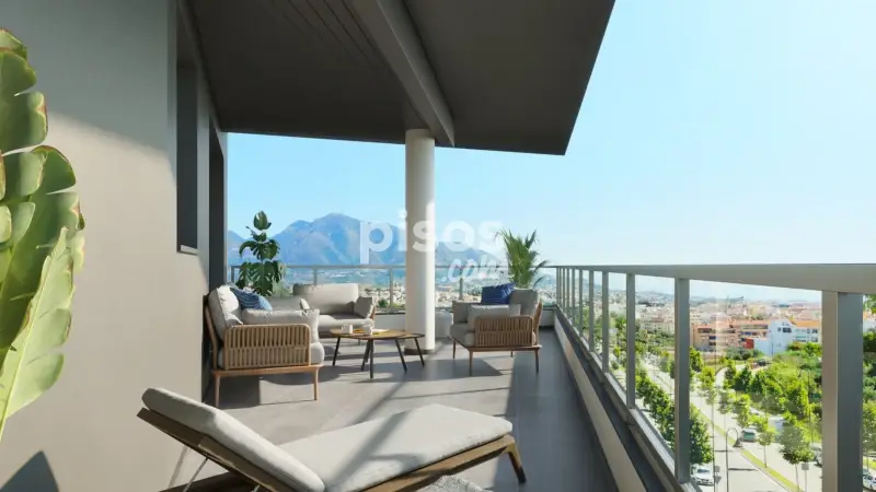 Piso en venta en Mijas 107m2 3 habitaciones 2 baños terraza 41m2