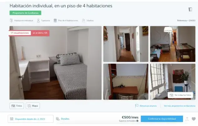 Alquiler Apartamento 4 Dormitorios Barcelona Metro L1