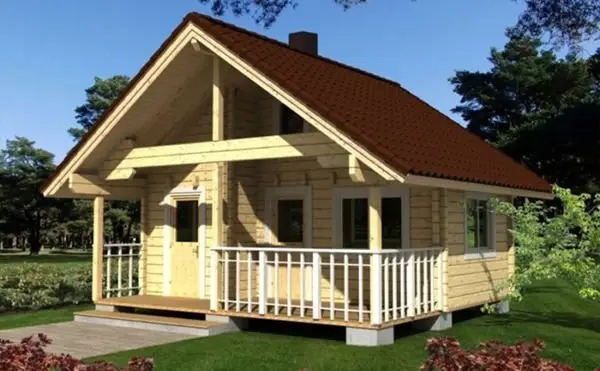 Casa Leila 2: Vivienda Rústica de Madera 34,5m2
