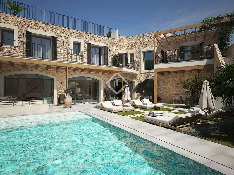 Chalet de Lujo en Ses Salines Mallorca 4 Suites Jardin Piscina
