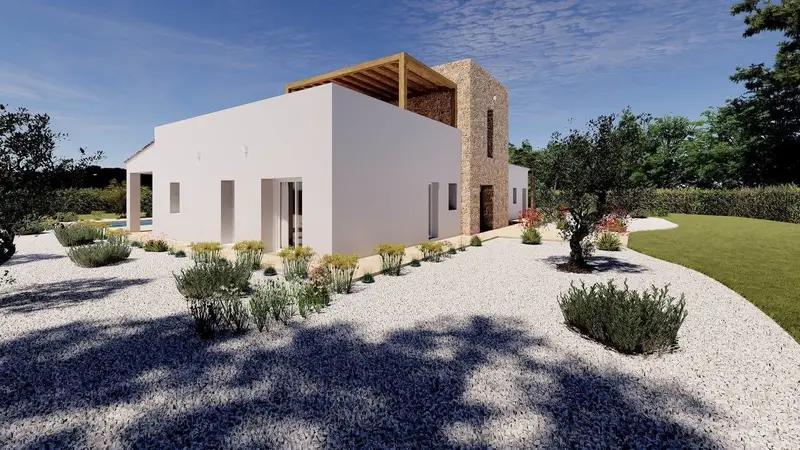 Chalet en Benissa con Piscina y Amplio Jardin