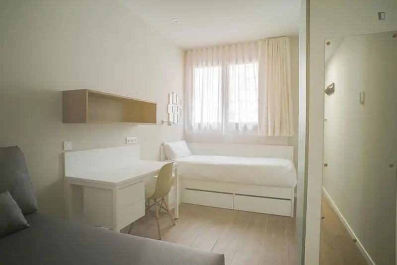Habitacion Doble Compartida en Residencia Estudiantil Gracia Barcelona
