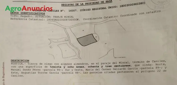 Venta  de Finca rústica en Granada