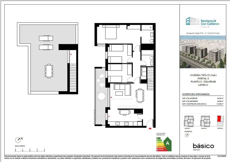 Atico en Venta Viladecans 3 Dormitorios Terraza 63m2
