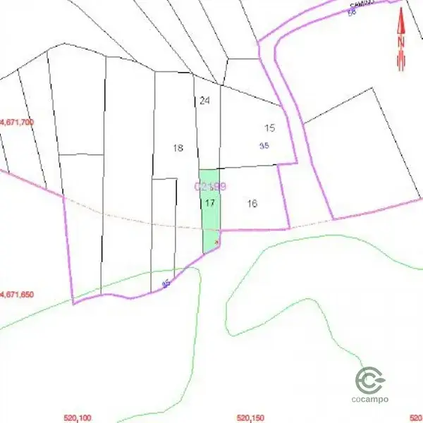 Terreno Rustico 128m2 San Andres de Comesaña-Matamá
