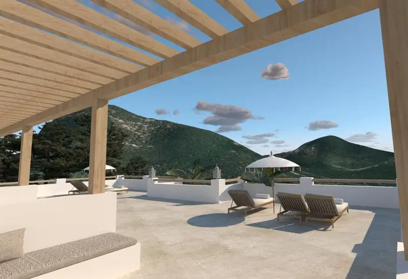Solar en Cala Llonga Ibiza Villa Moderna 342m2 Vistas Playa