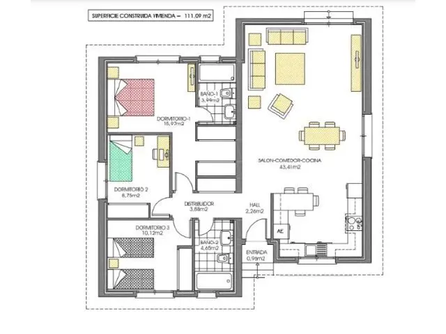 Casa Independiente en El Casar 3 Habitaciones 111m2