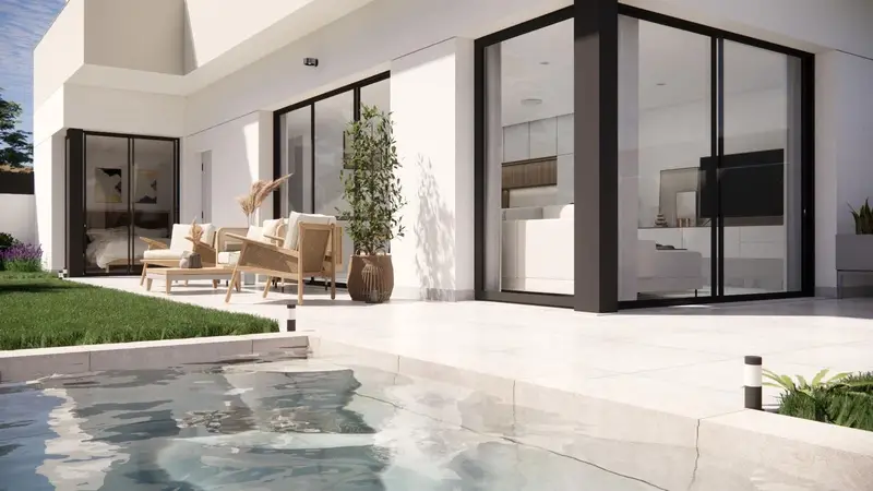 Villas Pareadas en Los Montesinos: 3 Dormitorios, Jardín y Piscina Opcional