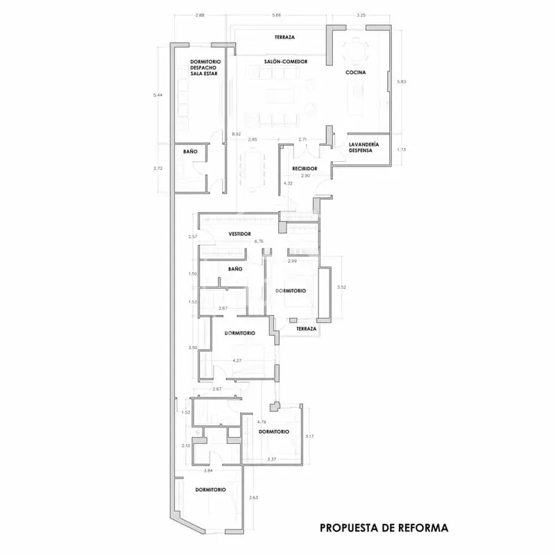 Apartamento 241m2 en Recoletos Madrid necesita reforma
