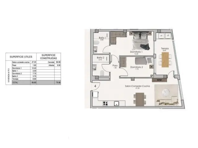 Apartamento Lujo Santa Pola 2 Dormitorios 2 Baños Playa