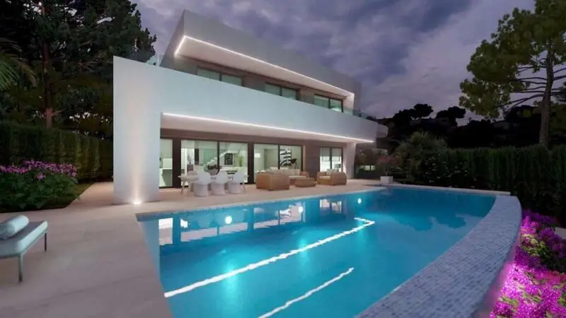 Villa de Lujo 4 Dormitorios Moraira Vistas al Mar Piscina