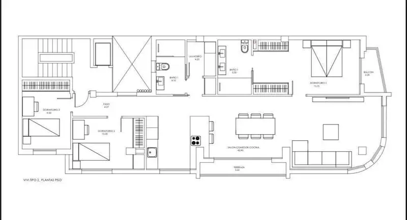 Atico en venta en Elche Centro 120m2 60m2 terraza