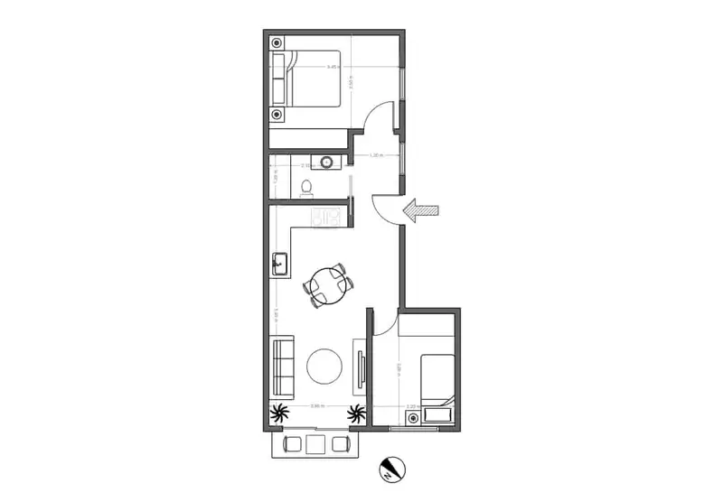 Piso Reformado en Poble Sec 48m2  Barcelona