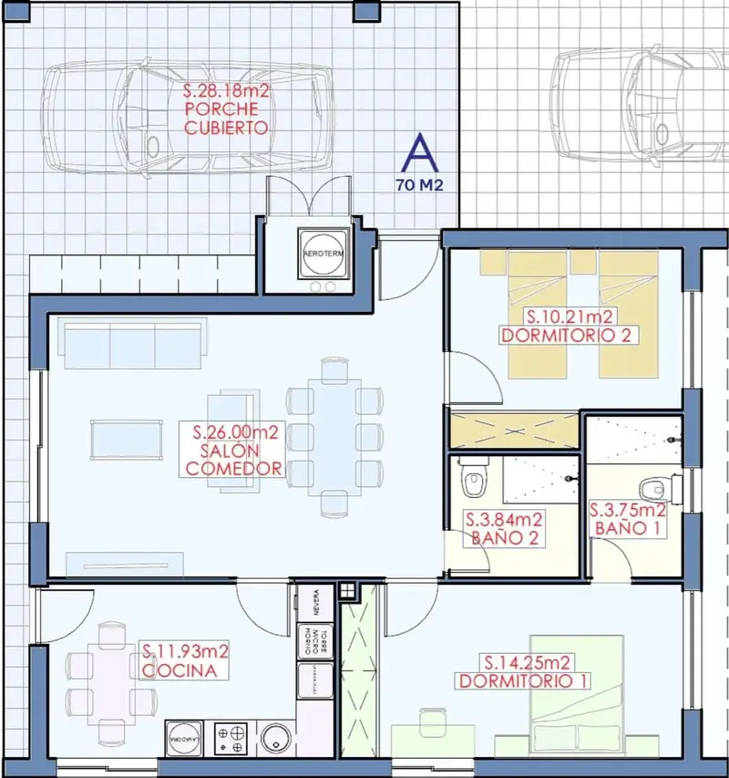 Chalet en Venta Grijota Palencia 85m2 2 Dormitorios