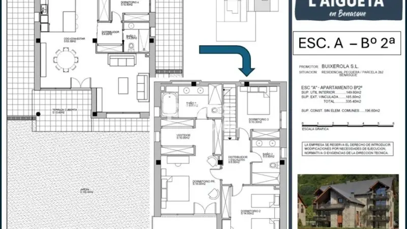 Dúplex en Venta Benasque Obra Nueva 4 Habitaciones Jardin