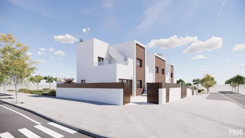 3 Villas Adosadas en Pilar de la Horadada con Piscina Privada Opcional