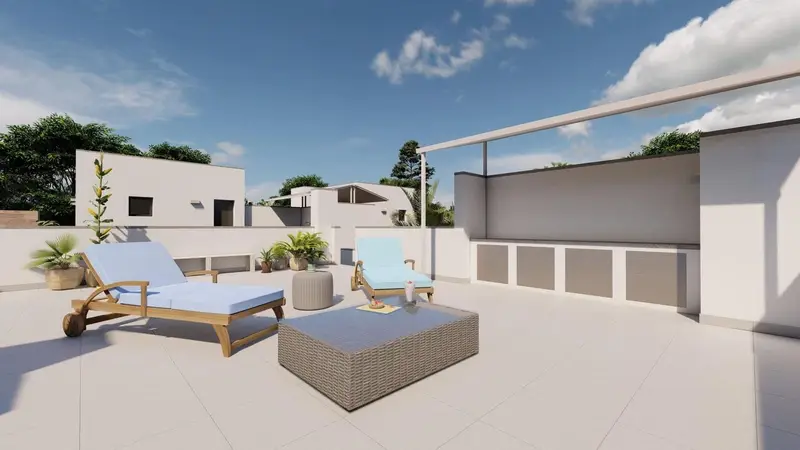 Villa Pareada Roldan Murcia Solarium Piscina Privada