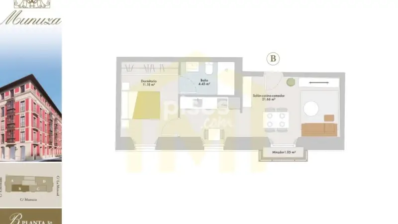 Apartamento en venta Barrio Centro 1 dormitorio