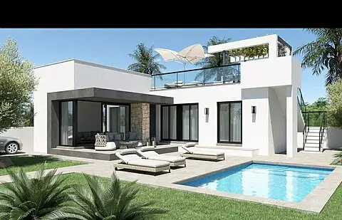 Villa en Venta Els Poblets 3 Dormitorios 2 Baños Jardin Solarium
