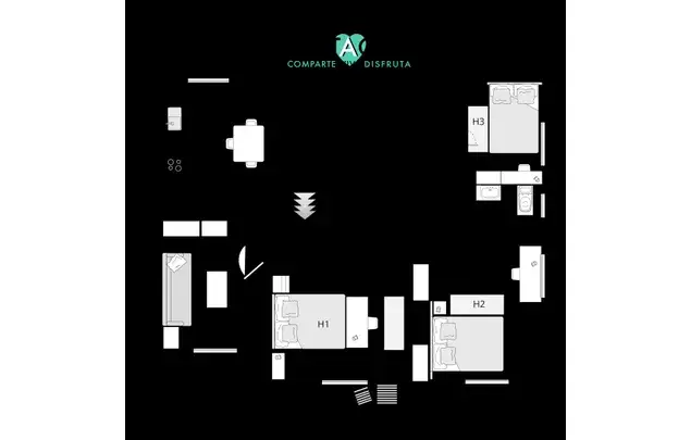 Habitacion 100m2 Bilbao Alquiler Temporada Media Larga