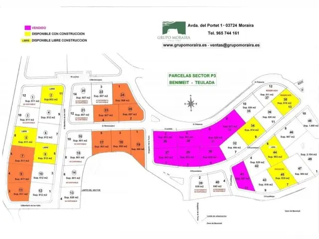 Terrenos en Venta Moraira Vistas al Mar Cerca Servicios