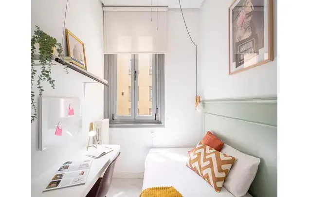 Habitaci	ón individual con ba	ño privado en Madrid