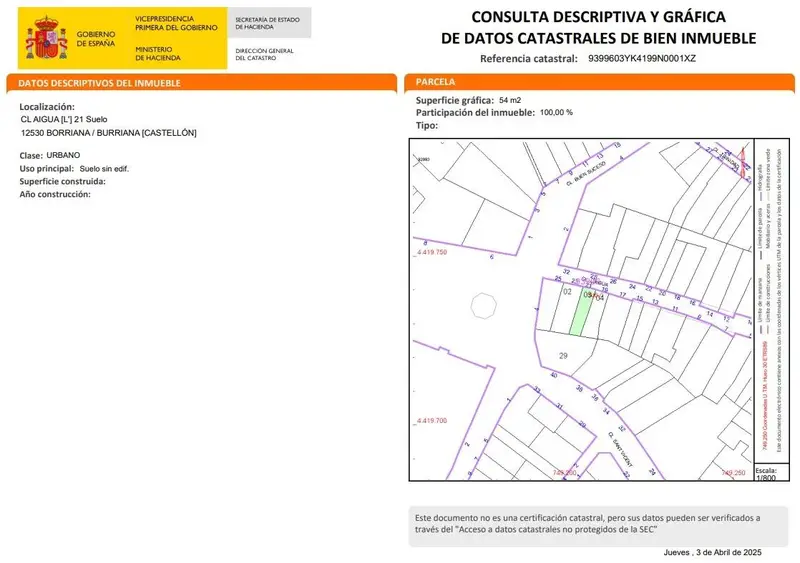 Venta Terreno de Lujo en Centro Burriana