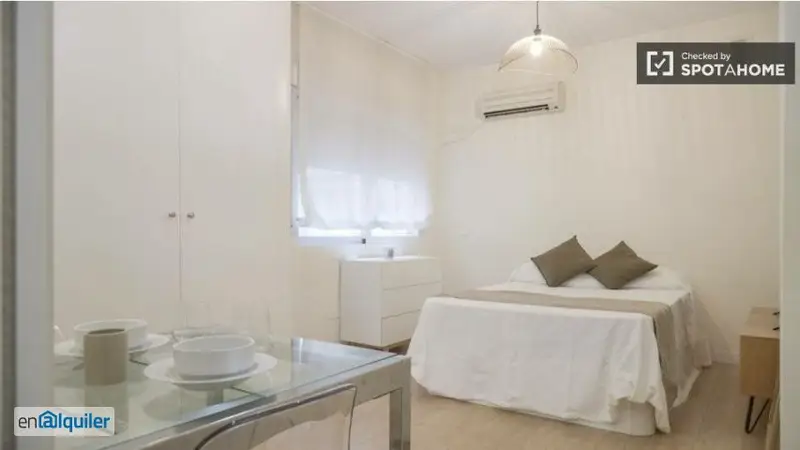 Estudio Moderno con Aire Acondicionado en Salamanca Madrid