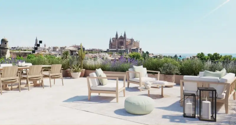 Apartamento de Lujo en Palma de Mallorca con Vistas a la Catedral