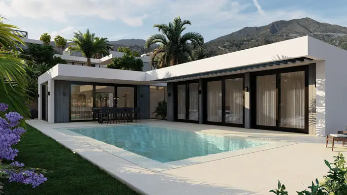 Villa en Venta Mijas 4 Dormitorios Ecologica Moderna