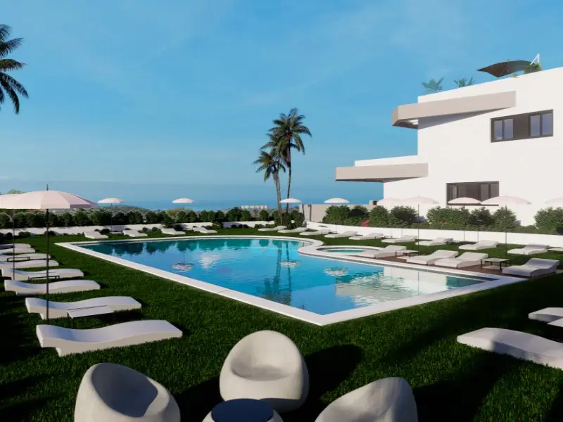 Bungalow en Finestrat cerca de Benidorm con terraza de 100m2