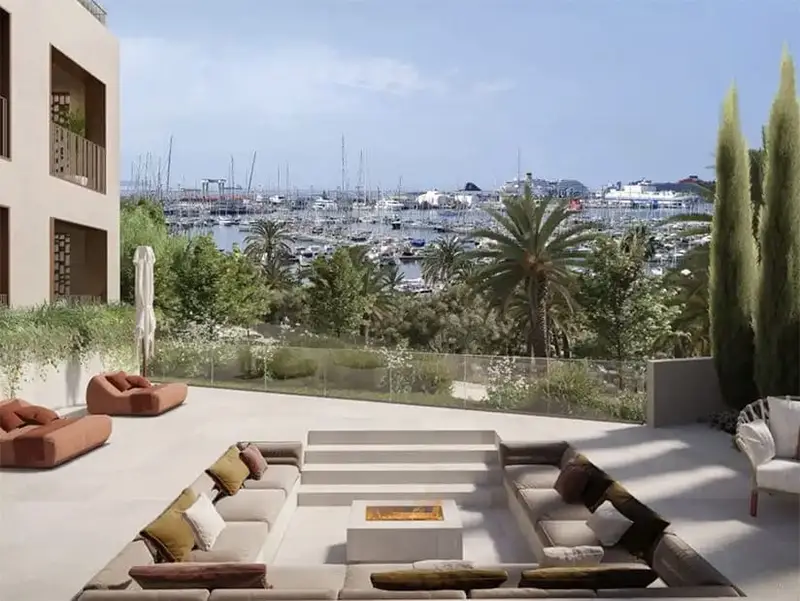 Atico Lujo Palma Mallorca Vistas Puerto Spa Piscina Entrega 2027
