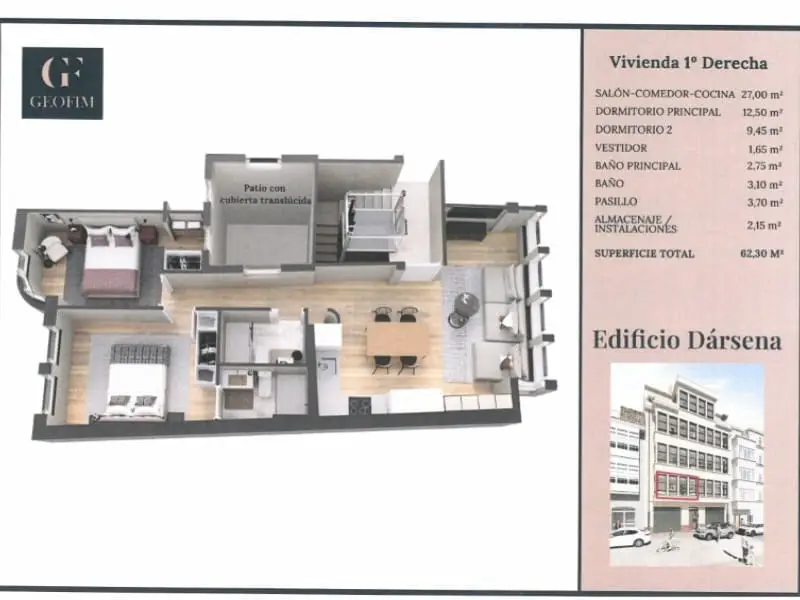 Piso en Venta Ferrol Esteiro Canton Centro Obra Nueva