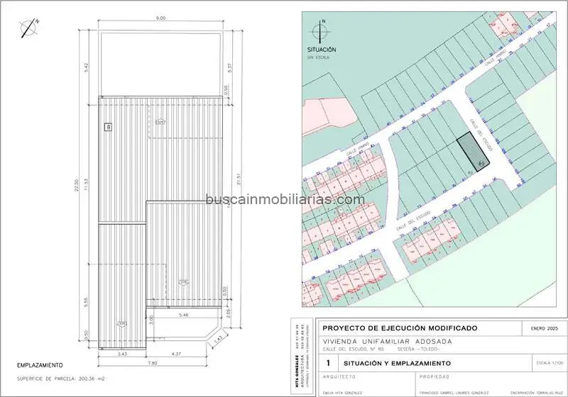 Parcela Rustica en Venta Sese	ña 200m2 Chalet Unifamiliar