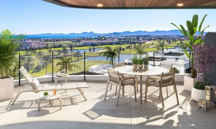 Apartamento 2 Dormitorios en Los Alcázares Primera Linea de Golf