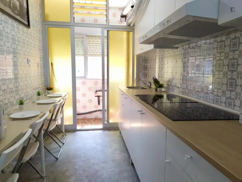 Habitación Puerta del Ángel Madrid con baño privado