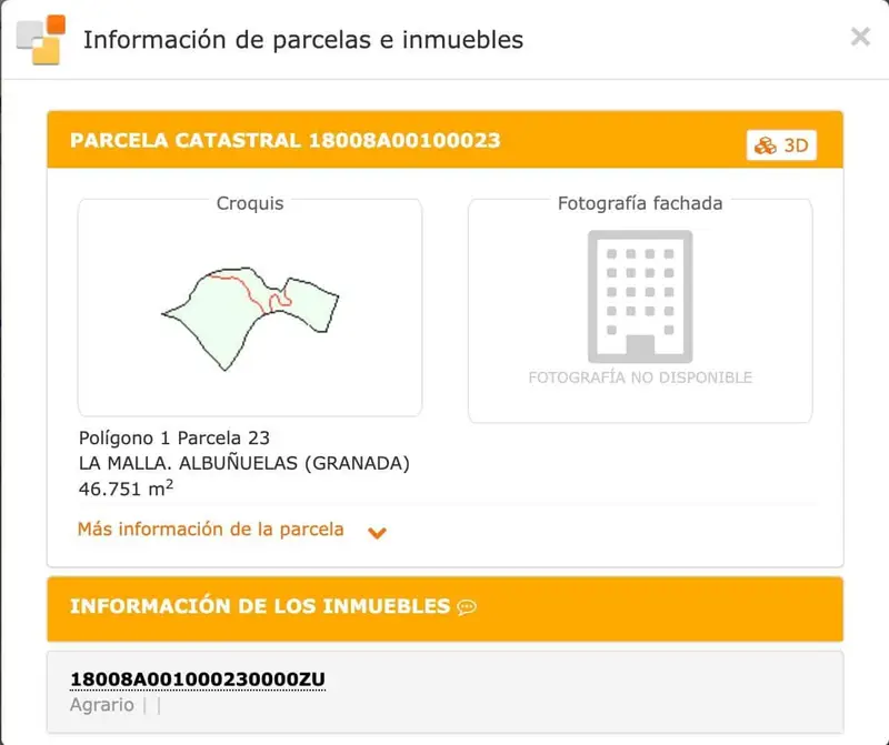 Terreno Rustico en Venta Albuñuelas Granada