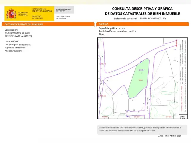 Terreno en Venta Moraira Cerca de la Playa