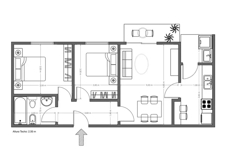 Piso en venta Cervera 58m2 2 habitaciones parking trastero