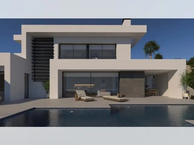 Chalet en Cumbre del Sol con Piscina Privada y Vistas al Mar
